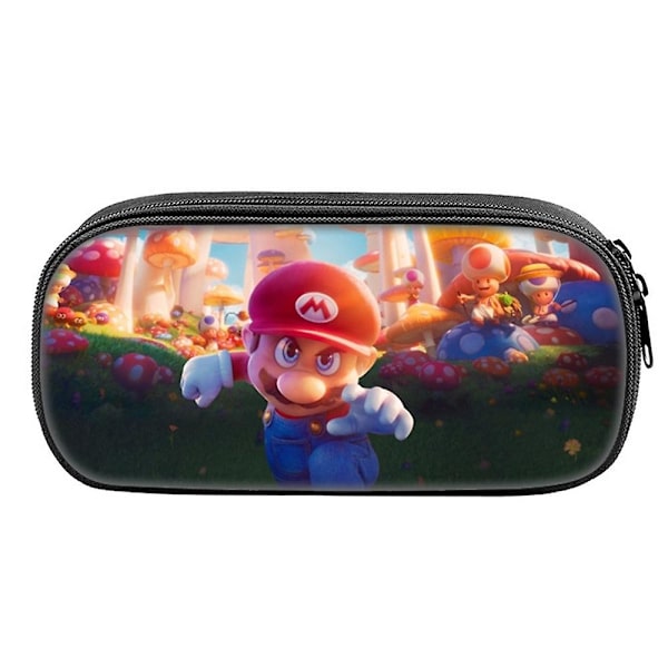 2023 Super Mario Bros Film 3D-utskrift Stor Kapacitet Pennfodral Dragkedja Pennfodral Väska För Barn Pojkar Flickor Student Tillbaka Till Skolan D