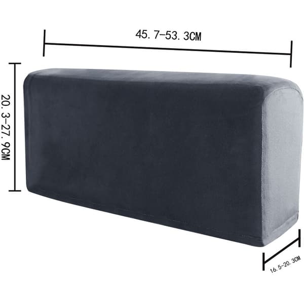 2 st Soffarmstödsskydd Stretch Sofföverdrag Möbelskydd Fåtölj Armstödsskydd Skyddshylsa för Vilstol Soffa (Beige)