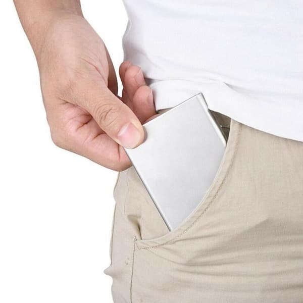 Kreditkortholder Metal Etui Sølv Sølv 2 Sølv 2 Silver 2
