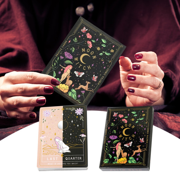 IC Englanninkielinen Tarotkorttipakka Moon Witch Oracle Cards Fortune