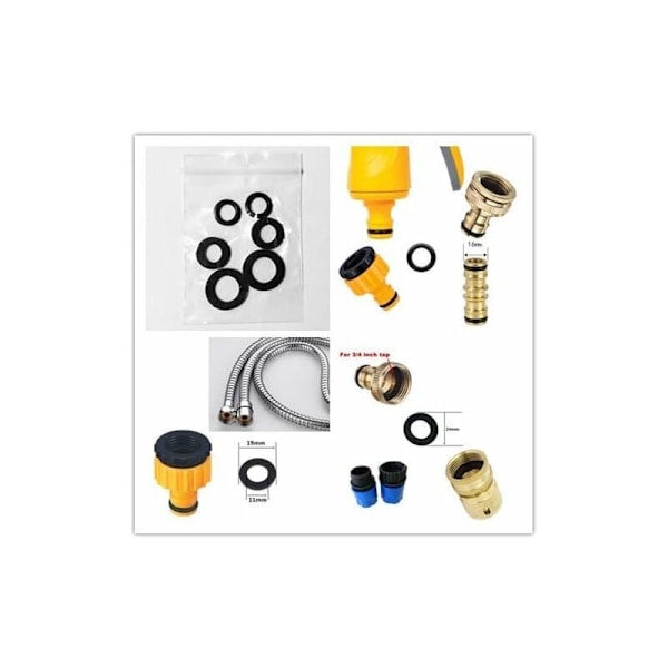 Plast Snap-on Slangesplitter (3-veis) Y Hann Hageslangekobling Y-kobling 2-pakning