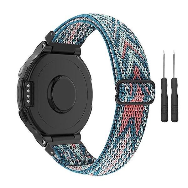 Justerbar elastisk nylon smarturrem med skruetrækkere til Garmin Forerunner 735xt/220/230/235/620/630