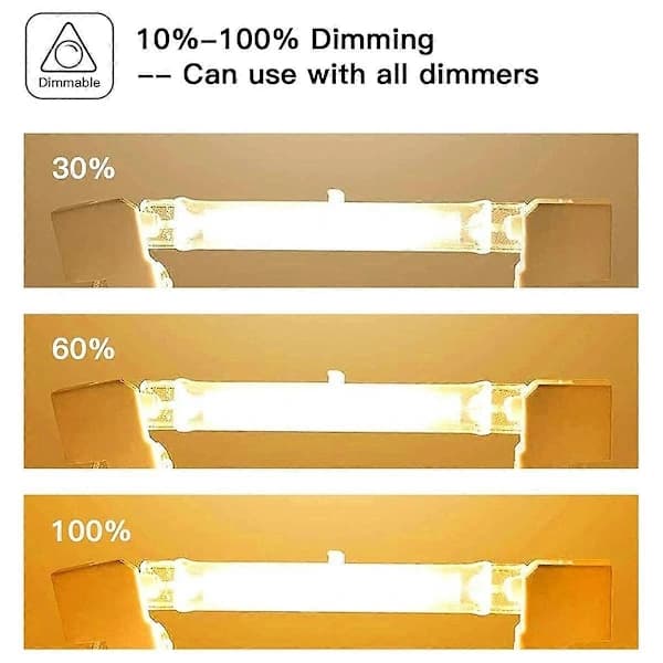 R7s Halogen Bulbs, 7-Pack R7s Light Bulb 118mm Dimmable 230V Halogen Lamps, Linear Tungsten Lamp 150W-Perfect