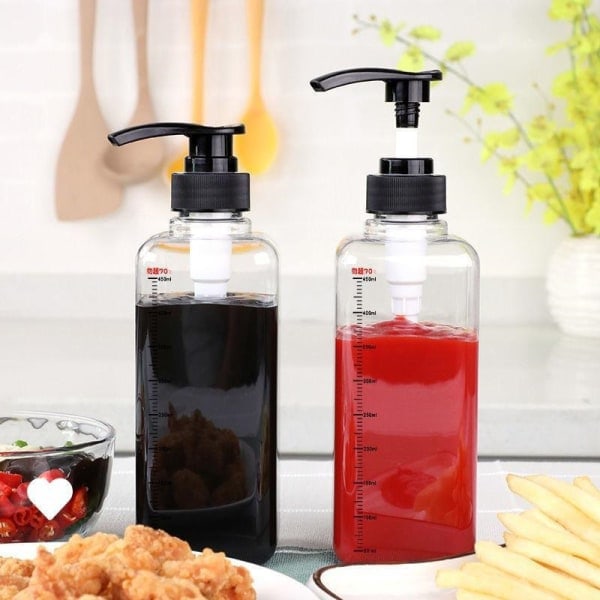 IC Kaffesirup Bee Drip Pumpe Dispenser Sæt med skala honningkrukke C lille