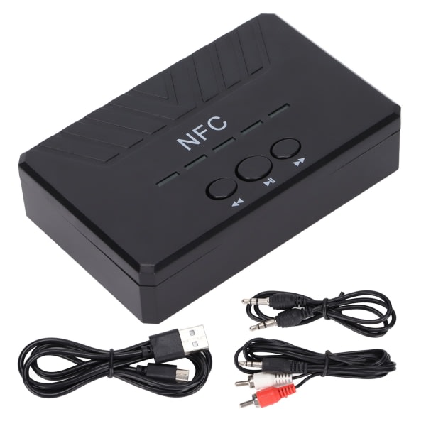 NFC 5.0 Bluetooth-mottaker USB-avspilling AUX trådløs lydadapter for bilstereo