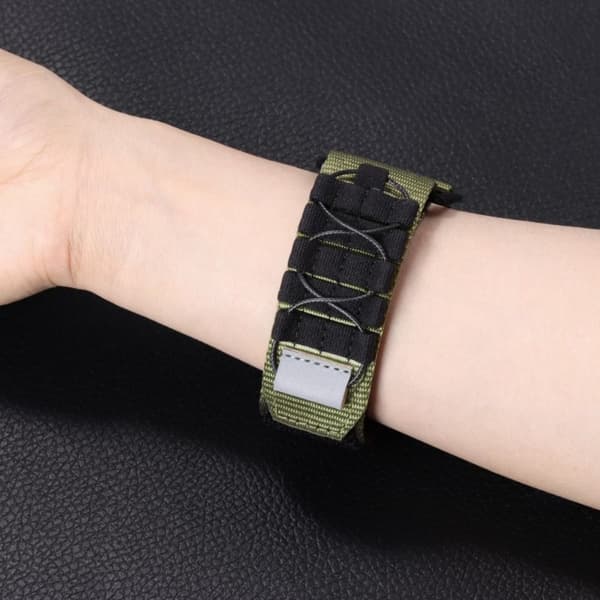 Nylon Loop Rem Armbånd SORT TIL GARMIN 22MM TIL sort Til Garmin 22mm-Til Garmin 22mm black For Garmin 22mm-For Garmin 22mm