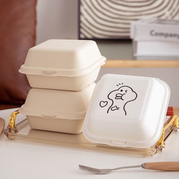 Bionedbrydelige Engangspapæsker - 10-pak - Æsker til Kager, Mini Kager, Desserter og Tærter - Takeaway Emballage