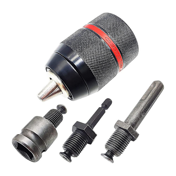 1,5-13 mm nyckellös borrchuck 1/2 tum-20UNF med SDS-Plus 1/4 tum sexkant 1/2 tum hylsnyckeladapter