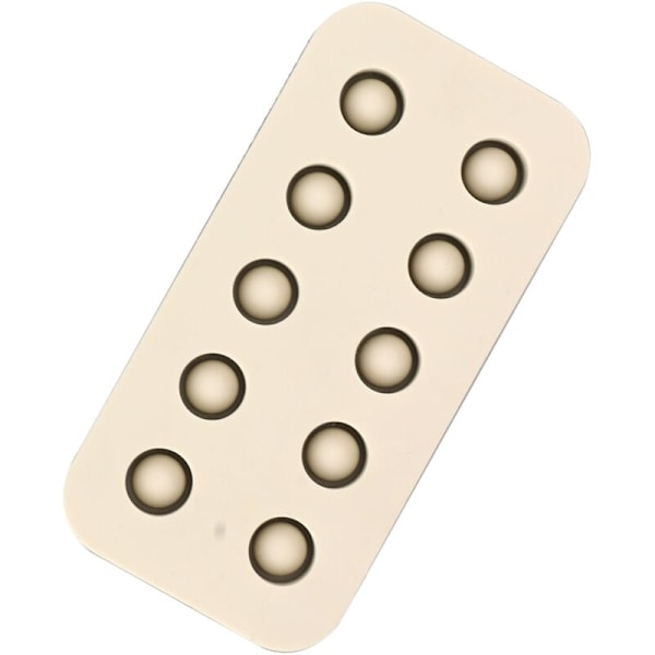 Dronningbie Ymptekopper Silikonform Birøkt Bivoks Dronningcellekopper 2 Rader Lagingsform 96 x 48 x 14 mm, DUBUNS