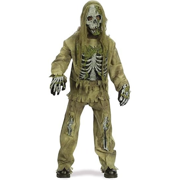 Grøn Generel Zombie Dragt Kostume Maskerade Gyser Skelet Kostume Halloween Party Performance Rekvisitter MJ51 L (160-180) Green suit