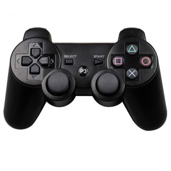 PS3 trådlös handkontroll svart svart