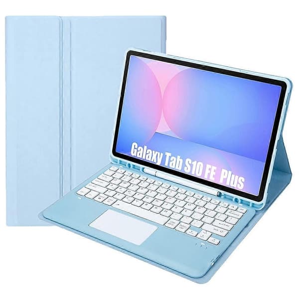 Bluetooth-tangentbord kompatibelt med Galaxy Tab S10 FE+ Ice Blue