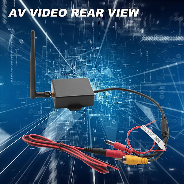 WiFi trådlös sändarmodul bil backkamera AV video backkamerakit svart
