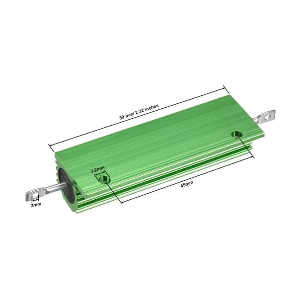 Alumiinikotelo vastus 100W 0,33 Ohm 2 kpl 2pcs