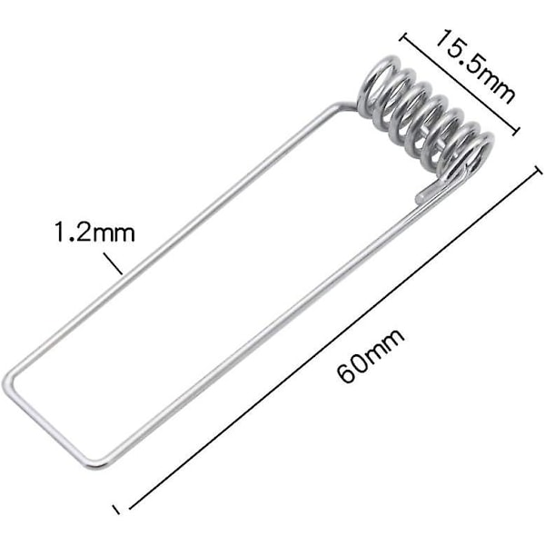 20 stk. Gu10 monteringsramme fjærklemme klips 60mm diameter fjærreturringer spenneklips for Gu10 Mr16 LED takspot downlights pære