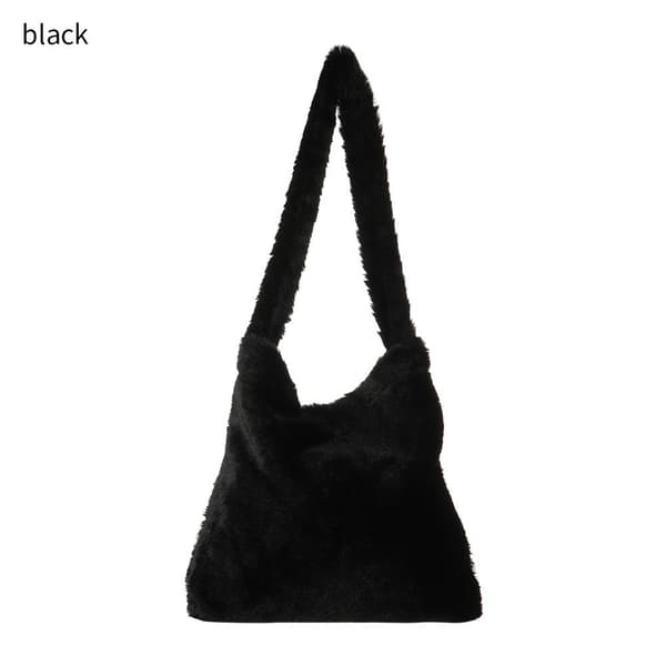 Blød skuldertaske Shoppingtaske sort black