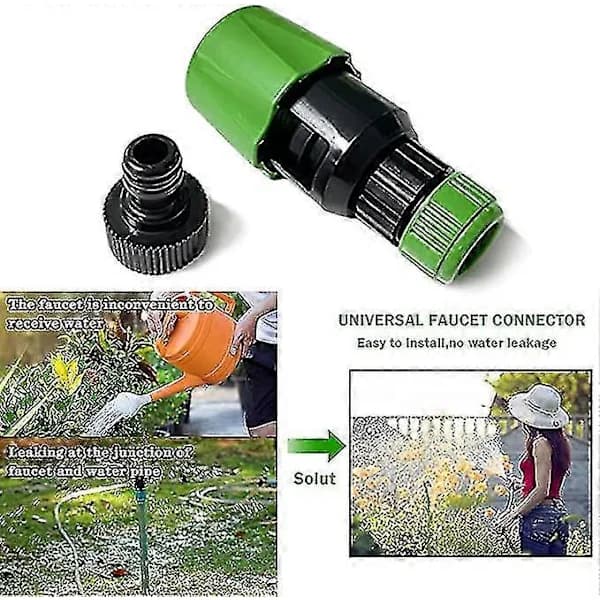 Kitchen Garden Watering Faucet Hose Pipe Quick Connector Adapter Tool, Universal Faucet Connection Adapter Kitchen Pipe Joint Coupling Boris