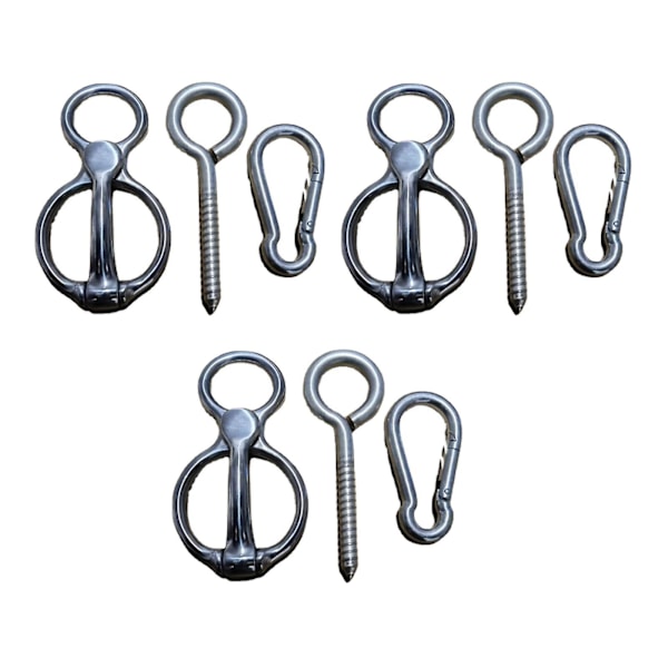 3 set hästbindningsringar hästtillbehör spännspänne säkerhetshästtillbehör