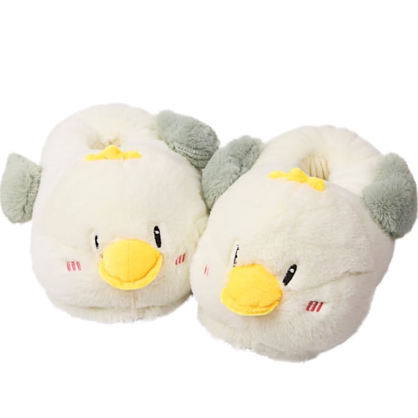 Bubbla Dametøfler til kvinder, fluffy andeslippers til vinteren, søde damesko, skridsikre sko indendørs og udendørs, EU-størrelse 35-42 duck,35-42
