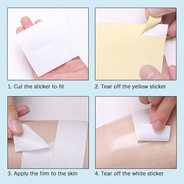 IC 1 Rulle/20 ark Transparent antiperspirantdekal för engångsbruk B