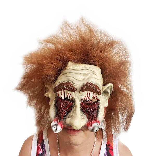 Spökhusmanuskript dödar NPC män och kvinnor mask huvudbonad Halloween rumsflykt spökhus skräckkostym MJ51 CD