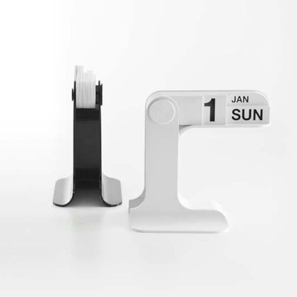 Skrivebordskalender Flip-kalender HVIT hvit white