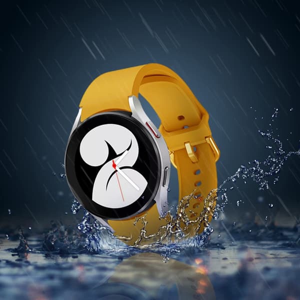 Samsung Galaxy Watch Rem, Blød Silikone Quick Release Sportsrem til Watch 4/5/6/7, 20mm, Mørk Lilla