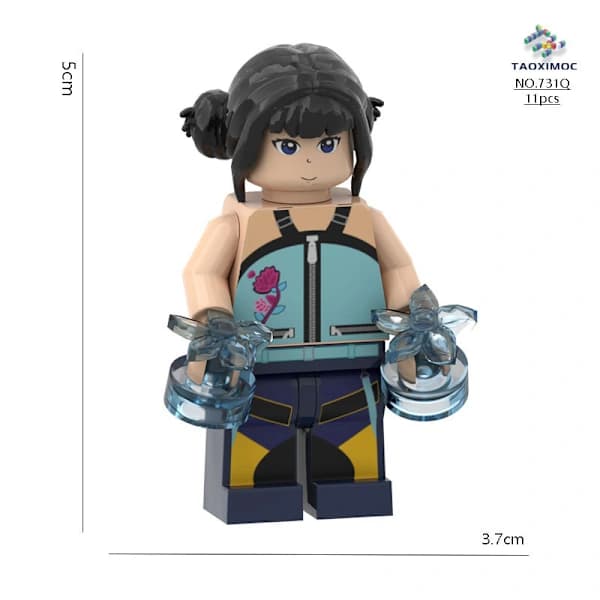 8 stk K-Pop Demon Hunters Murstensfigurer | Byggesæt med karakterer | Samlerobjekt Mini-modeller