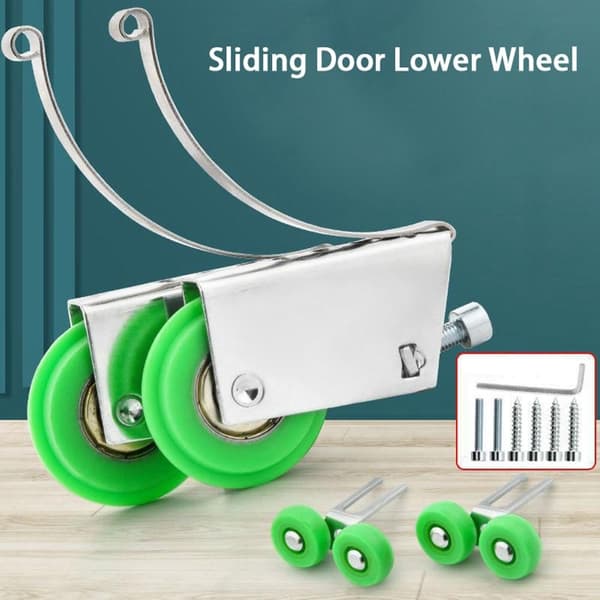 4 ST Dør Løbere Ruller Skydedør Hjul STIL 2 STIL 2 Stil 2 Style 2