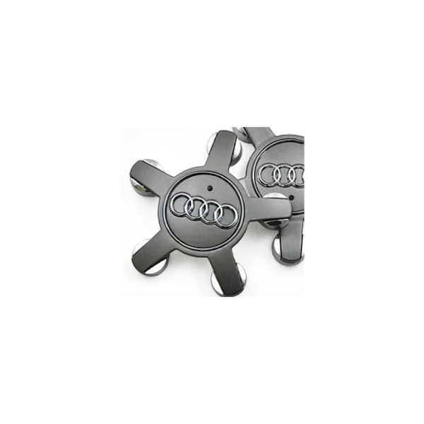 4 kpl pyörän napakapseleita 4f0601165 N, 135 mm napakapseleihin Audi-malleihin (harmaa)