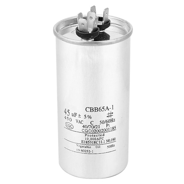 CBB65 45UF 450V Kondensator Aluminiumfolie Luftkonditionering Kompressor Startkondensator