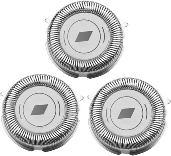 3-pak udskiftningsbarberhoveder kompatible med Philips 5000-serien SH50/50, MultiPrecision-blade til mænd, sølv