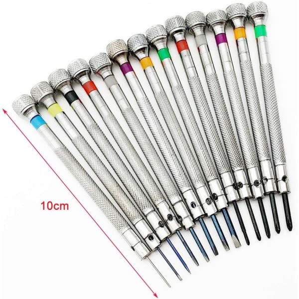 Galaxy 13 delar Urmakare Skruvmejslar Set, Micro Precision Juvelerare Precisionsskruvmejsel