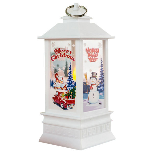 IC Julelygter Dekorativ LED-lygte med Snow Swirl Santa style 1