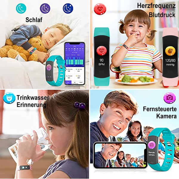 Stegräknare Barn Smartwatch Fitness Tracker Barnklockor, vuxen, unisex
