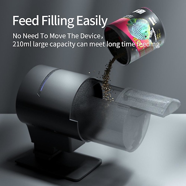 WiFi intelligent timing automatisk matare akvarium guldfisk matare 210ML stor kapacitet fisk matare M