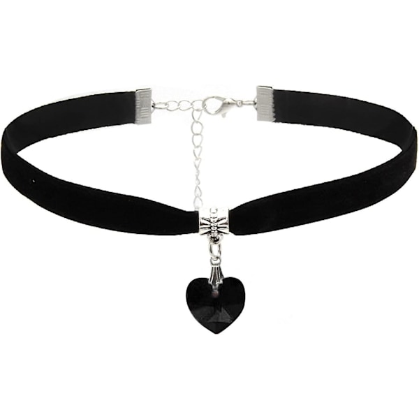 Choker Halsband, Choker Halsband Justerbar Chic Faux Läder Vintage Gotisk Stil Sammet Choker För Kvinnor