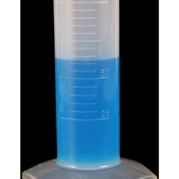 1 st Lab Mätverktyg 250ml Plast Mätcylinder Tejp Skala Rör Kemisk Labbutrustning