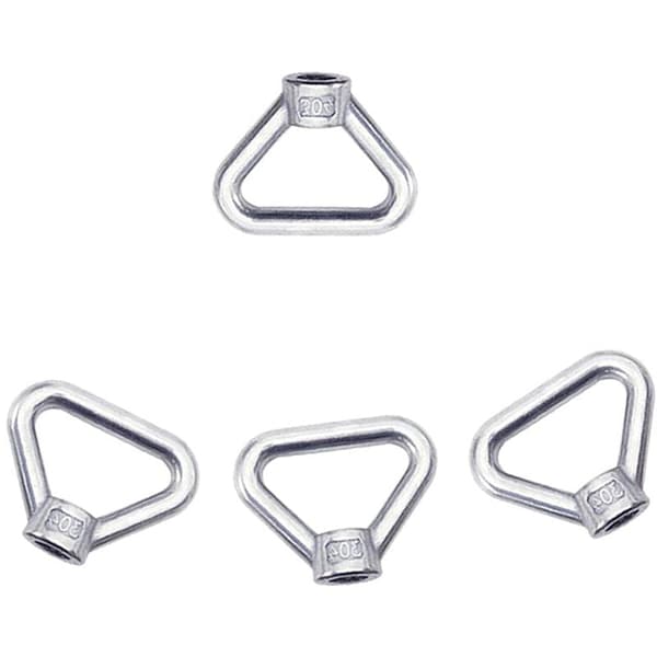 Løfteøye Mutter 8 stk M8 Ringmutter Skrue Mutter Sølv 304 Rustfritt Stål Trekant Ringmutter Løftering Øyemutter Feste M8 Hunn Ringmutter