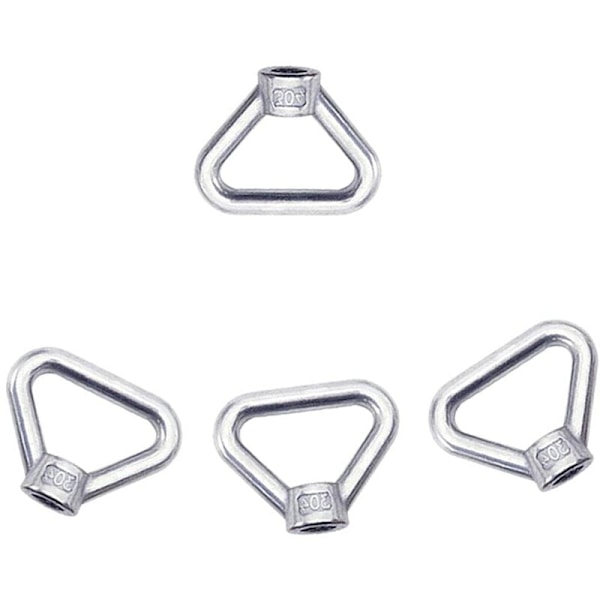 Lyftögla 8st M8 Ringmutter Skruvmutter Silver 304 Rostfritt Stål Triangelringmutter Lyftring Ögla Mutter Fäste M8 Hona Ringmutter