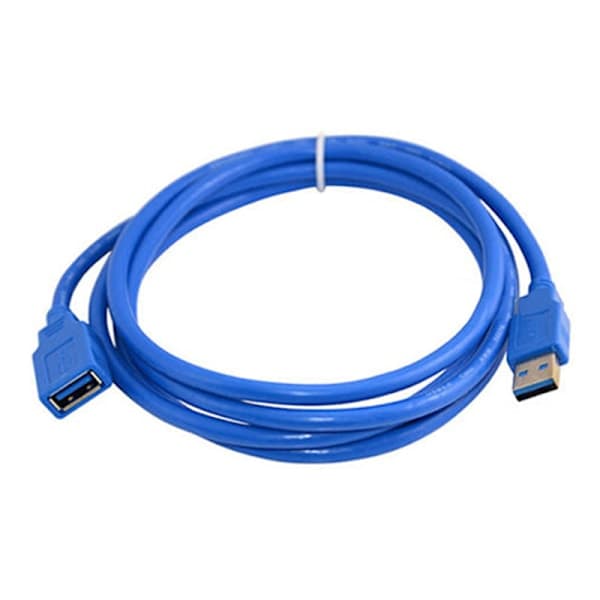 USB 3.0 Forlængerkabel - A Han til A Hun - 1,8 meter Blå