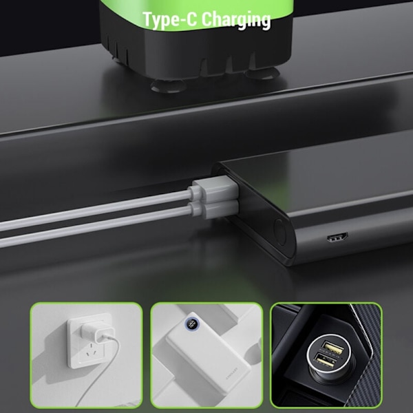 Bærbar Campingdusjpumpe Oppladbar Elektrisk Dusjpumpe med Smart Digitalt Display, 6000mAh, DUBUNS