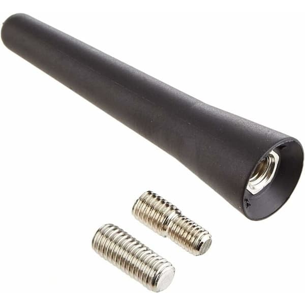 AUTOPARTS Universal 65mm Kort Bilantenne Modificeret Kulfiber Stil Sort