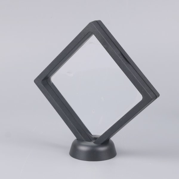 IC 1 st Anime Figurer Displayfodral Med Bas Klar Plast Blind Box Svart