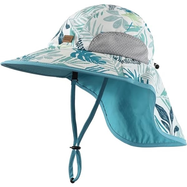 IC Baby Toddler Barn Solhatt Bred Skygge UPF50+ Fiskehatt med Hakestropp