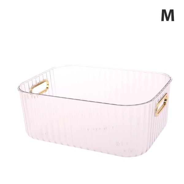IC Stor Plast Kosmetisk Makeup Organizer Smykkeskrin Opbevaring Transparent M