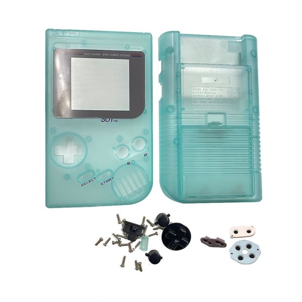 Högkvalitativt klassiskt hölje Case för Gameboy Gb Class Game Console Skal för Gb Gbo Dmg med knappar och ledande kuddar Nattljusgrön