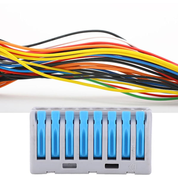 50st PCT-218 Kopplingsplint Snabbkopplingsplint 1 In 7 Ut Blå, DUBUNS