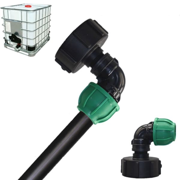 IBC Tank Adaptere Kobling Gjengeforbindelse 20MM ALBUE RØR ALBUE 20mm Albue Rør 20mmElbow Pipe
