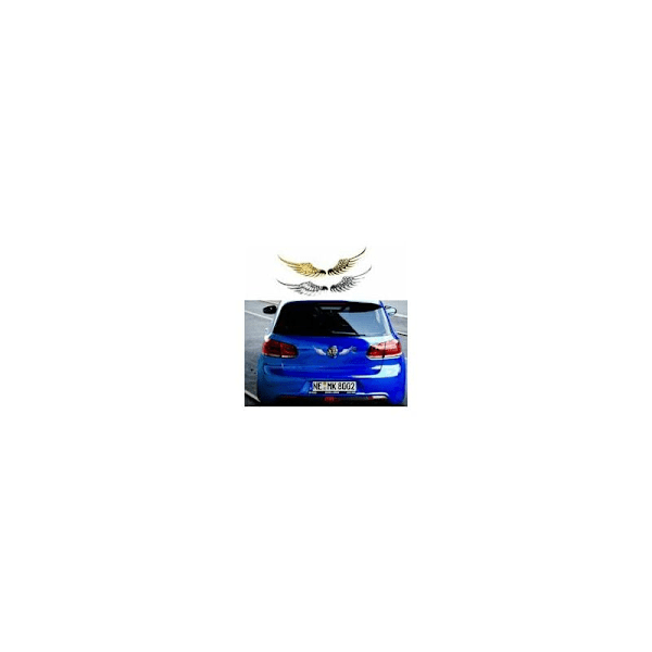 Autotarrat, 2 kpl Metalliset 3D-autonsiivet Enkelinsiivet Auton logotarrat Universaali, 12,5 × 3,5 cm